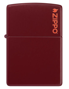 ENCENDEDOR ZIPPO MERLOT CON LOGO 2